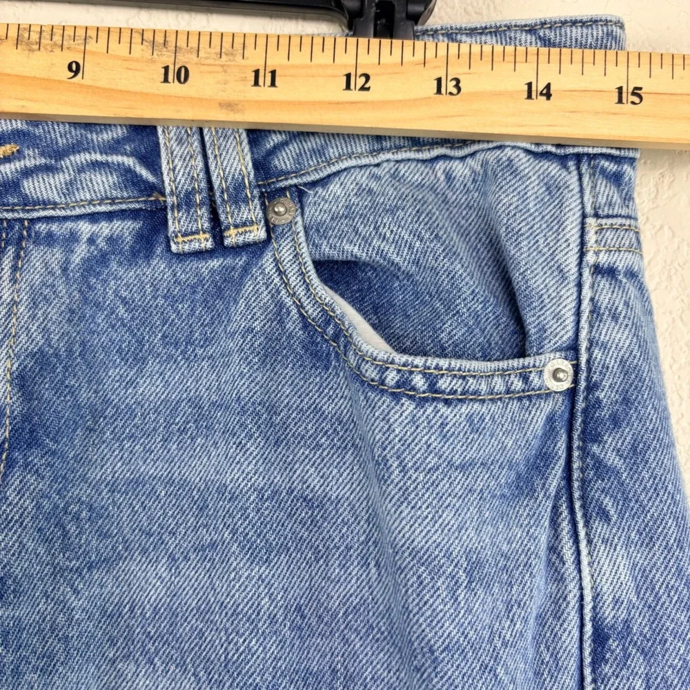 Garage Womens 5 27 Blue Cargo Jeans Wide Leg Multi Pocket Utility‎ Streetwear